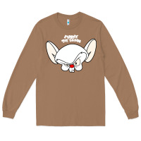 Toasted Coconut pinky and the brain big face Long Sleeve Tee - artisFamous