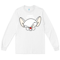 White pinky and the brain big face Long Sleeve Tee - artisFamous