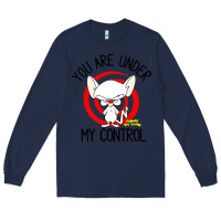 Navy pinky and the brain you are under my control Long Sleeve Tee - artisFamous