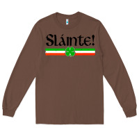 Chestnut slainte shirt irish cheers toast shamrock Long Sleeve Tee - artisFamous