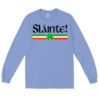 Colony Blue slainte shirt irish cheers toast shamrock Long Sleeve Tee - artisFamous