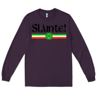 Plum slainte shirt irish cheers toast shamrock Long Sleeve Tee - artisFamous