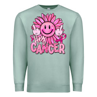 Seafoam hey cancer smiley face breast cancer Premium Sweatshirt - RanaPortraitStore