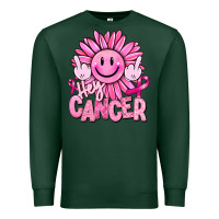 Sports Green hey cancer smiley face breast cancer Premium Sweatshirt - RanaPortraitStore