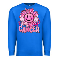 True Royal hey cancer smiley face breast cancer Premium Sweatshirt - RanaPortraitStore