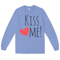 Colony Blue Kiss Me Long Sleeve Tee - artisFamous