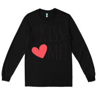 Black Kiss Me Long Sleeve Tee - artisFamous