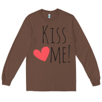 Chestnut Kiss Me Long Sleeve Tee - artisFamous