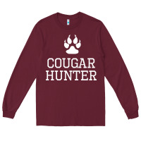 Burgundy cougar hunter Long Sleeve Tee - artisFamous