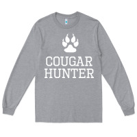 Heather Grey cougar hunter Long Sleeve Tee - artisFamous