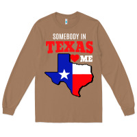 Toasted Coconut state of texas somebody loves me Long Sleeve Tee - artisFamous