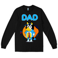 Black bluey dad lover forever Long Sleeve Tee - artisFamous
