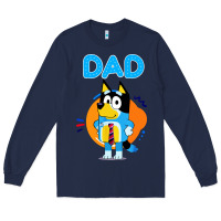 Navy bluey dad lover forever Long Sleeve Tee - artisFamous