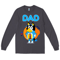Smoke bluey dad lover forever Long Sleeve Tee - artisFamous