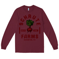 Burgundy the office schrute farms premium Long Sleeve Tee - artisFamous