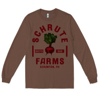 Chestnut the office schrute farms premium Long Sleeve Tee - artisFamous