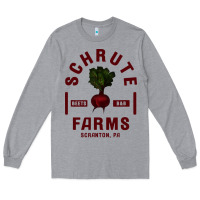 Heather Grey the office schrute farms premium Long Sleeve Tee - artisFamous