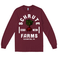 Burgundy the office schrute farms premium Long Sleeve Tee - artisFamous