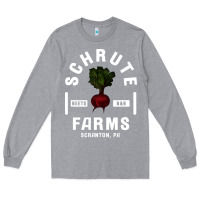 Heather Grey the office schrute farms premium Long Sleeve Tee - artisFamous