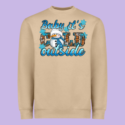 Baby It's Cold Outside Heavyweight Sweatshirt Designed By Ranaportraitstore