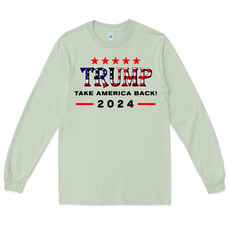 Donald Trump 2024 Take America Back Election Long Sleeve Tee by artisFamous | Teevron