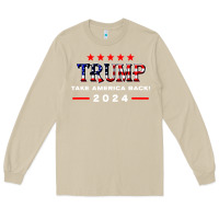 Mushroom donald trump 2024 take america back election Long Sleeve Tee - artisFamous