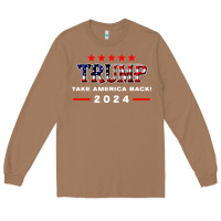 Toasted Coconut donald trump 2024 take america back election Long Sleeve Tee - artisFamous