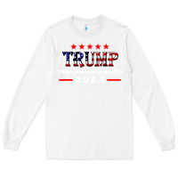 White donald trump 2024 take america back election Long Sleeve Tee - artisFamous