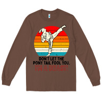 Chestnut karate girl kick Long Sleeve Tee - artisFamous