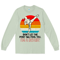 Matcha karate girl kick Long Sleeve Tee - artisFamous