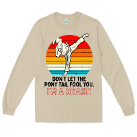 Mushroom karate girl kick Long Sleeve Tee - artisFamous