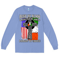 Colony Blue irish by blood american Long Sleeve Tee - artisFamous