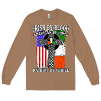 Toasted Coconut irish by blood american Long Sleeve Tee - artisFamous