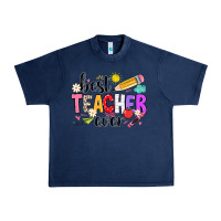 Navy iBest Teacher Ever Urban Heavy Tee - CowhideDigitalArt
