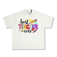 Pistachio iBest Teacher Ever Urban Heavy Tee - CowhideDigitalArt