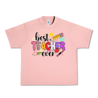 Salmon iBest Teacher Ever Urban Heavy Tee - CowhideDigitalArt