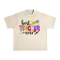 Sandshell iBest Teacher Ever Urban Heavy Tee - CowhideDigitalArt
