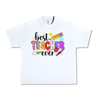 White iBest Teacher Ever Urban Heavy Tee - CowhideDigitalArt