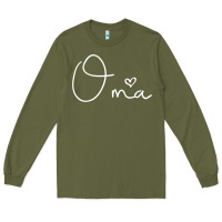 Army Green oma gift for women mother's day gifts for grandma t shirt Long Sleeve Tee - artisFamous