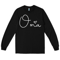 Black oma gift for women mother's day gifts for grandma t shirt Long Sleeve Tee - artisFamous