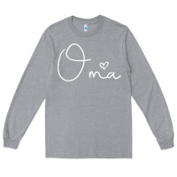 Heather Grey oma gift for women mother's day gifts for grandma t shirt Long Sleeve Tee - artisFamous