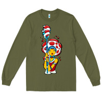 Army Green mushroom Long Sleeve Tee - artisFamous