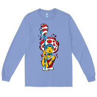 Colony Blue mushroom Long Sleeve Tee - artisFamous