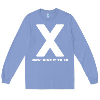 Colony Blue x gon' give it to ya d.m.x t shirt Long Sleeve Tee - artisFamous