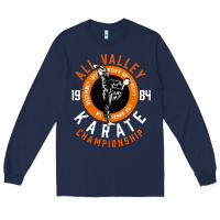 Navy old school all valley karate championship retro Long Sleeve Tee - artisFamous