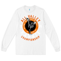 White old school all valley karate championship retro Long Sleeve Tee - artisFamous