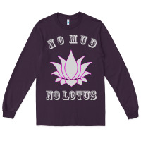 Plum no mud no lotus tee buddha buddhist yoga Long Sleeve Tee - artisFamous