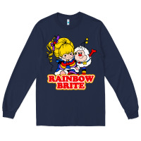 Navy rainbow brite Long Sleeve Tee - artisFamous