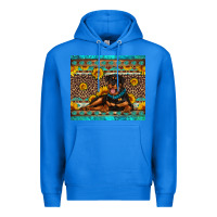 True Royal Rottweiler with western background Premium Hoodie - Artiststas