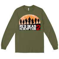 Army Green red dead redemption Long Sleeve Tee - artisFamous